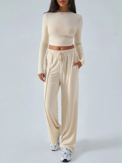'Riftwear' Long Sleeve Top and Pants Set - Celes Fashion